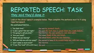 How to Use Reported Speech: Part 2