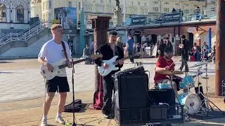 Mixing organic & synthetic. Fusing soul, disco & dance. The incredible sound of Honey Trap busking!