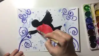 #53. Как нарисовать снегиря с детьми 5 - 6 лет