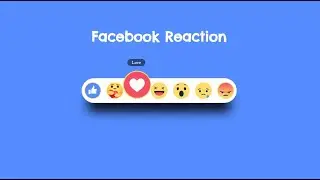 Facebook Reaction Page | How to create Facebook Reaction page in HTML with CSS