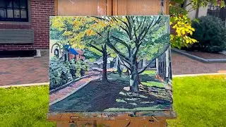 Painting the Path by the Library, the Artist Journal