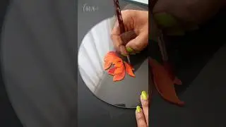 🔴 INCREDIBLE Glass Painting Technique 💫 Flower Painting 