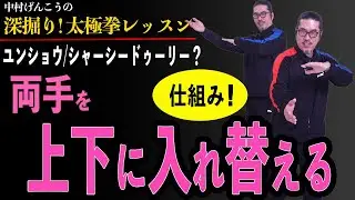 なぜ？両手を上下に入れ替える仕組みを知る！ユンショウ、シャシードゥーリーの手？深掘り【太極拳レッスン】初心者からベテランまで誰でも気軽にできる中村げんこうの太極拳、健康、養生、瞑想・養生・陰陽