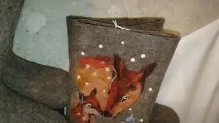 валенки с рисункоми зверей