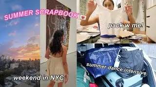 summer scrapbook 💌 | packing for a summer intensive + weekend in NYC!