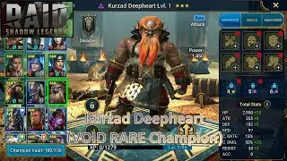 [*/\*] RAID: Shadow Legends - Unlocking Kurzad Deepheart (VOID RARE Champion)