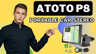 ATOTO P8  7" Touchscreen Portable Car Stereo, Wireless CarPlay & Android Auto and 1080P Dash Cam
