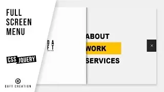 Full Screen Menu | CSS - JQUERY Tutorial