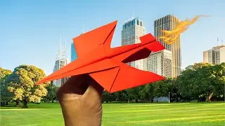 Modern Fighter Jet Origami #papercrafts #paper #diy #funwithpaper #viralvideo