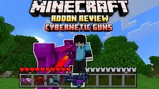 Cybernetic Guns Minecraft Addon | Cyber Energy Guns in Minecraft Bedrock