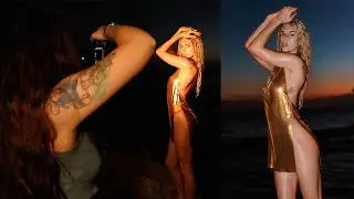 Night Flash Beach Photoshoot - Behind The Scenes