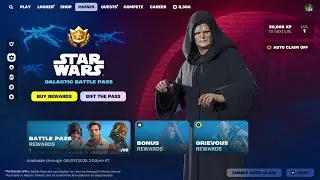 FULL Star Wars Fortnite Battle Pass..!! (Chapter 6 Season 3)