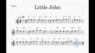 Little John - easy sheet for flute