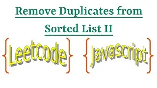Leetcode Question 82 