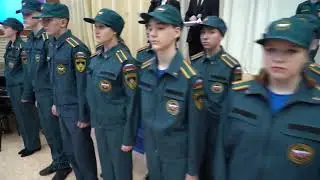 Ученики кадетского класса МЧС школы №14 приняли присягу