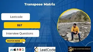 #Leetcode #867Transpose Matrix #Golang Programmig