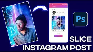 Slice Instagram Post in Photoshop 
