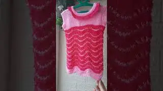 Детская топ - майка "Маргаритка" спицами!🌺🌺🌺  #shorts #вязаниеспицами #вязаниедетям
