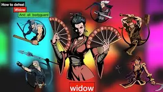 How to defeat widow and all his bodyguard | #bairagaming |shadow fight 2