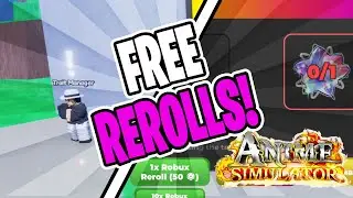 How to Grind and Get FREE REROLLS in Anime Simulator!