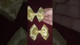 how i make a cute bow in 2min /daily video Challenge day 1  #shorts #handmade #forgirls #challenge