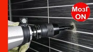 Drilling holes in porcelain tiles: the drill does not slip, the tiles do not crack