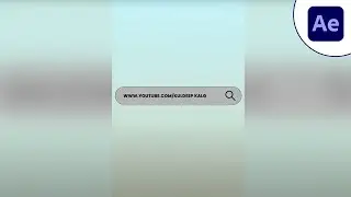 Search Bar Animation In Adobe After Effects 