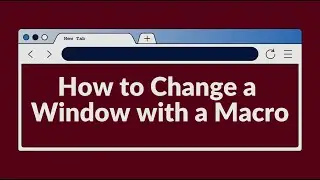 How to change the current window with a Macro or based on a value within the PLC - EasyBuilder Pro