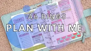 A6 RINGS PLAN WITH ME | Weekly Planning in my Print Pressions A6 Ring Planner