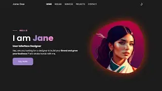 Personal Portfolio Website Using HTML CSS JavaScript |Step by step Tutorial