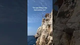 cliff jumping in croatia gave me goosebumps
