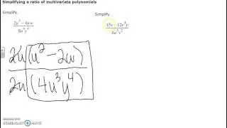 Simplifying a ratio of multivariate polynomials