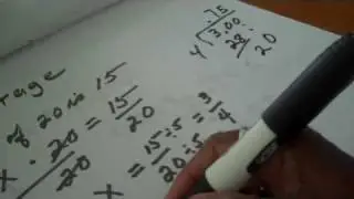 Finding the Percent when the answer and a Number is given