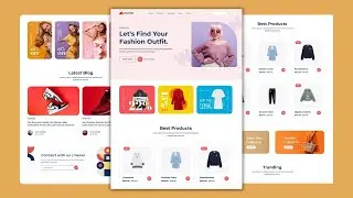 Lets Design Building a Ecommerce Website Using HTML & CSS Step By Step | Responsive Website Design