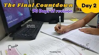 *11PM Study with me* 👩‍💻 | Day 2 | The Final Countdown: 90 Days Revision Series | #12th  | Gathakv |