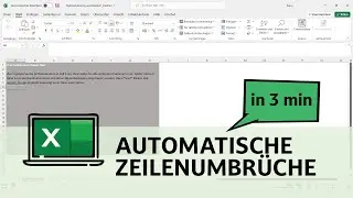 automatische Zeilenumbrüche bei Texten in Excel