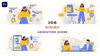 Job Hiring Post Animation Scene Premiere Pro Template Download