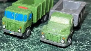 Грузовик ГАЗ 53 из пластилина