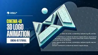 How to Animate a 3D Logo Like a Pro in Cinema 4D. Cinema 4d Tutorial, 3d Animation, 3d Tutorial.
