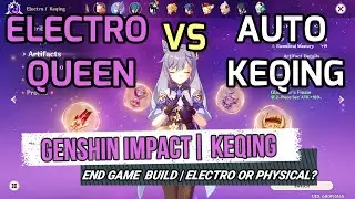 Genshin Impact | Lvl 90 KEQING MAIN | C0 | WORLD 7 | Electro Damage vs Physical Damage | END GAME |