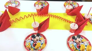 Mickey Maus Dekorationsset für 8 Kids