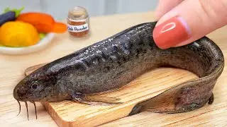 So Yummy 🐋 Catch and Cook this TINY Loach Fish in Miniature Kitchen