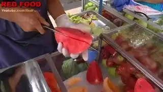 Удивительная нарезка фруктов в Тайланде