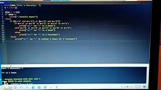 python program to check vowel or consonant using if-else