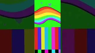 green screen HD screen 3D animation effects background rainbow float effect