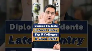 💥After Diploma Top 5 BTech CSE Colleges! Lateral Entry BTech Computer Science! 
