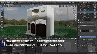 How to do Blender 3d Building Exterior Modeling Rendering With Textures Light in eevee and cycles
