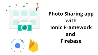 Simple photo sharing app using Ionic + firebase (link in description)