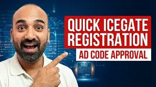 Icegate Registration Process with DSC - AD Code Registration