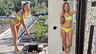 Установили двери гармошку на дачу